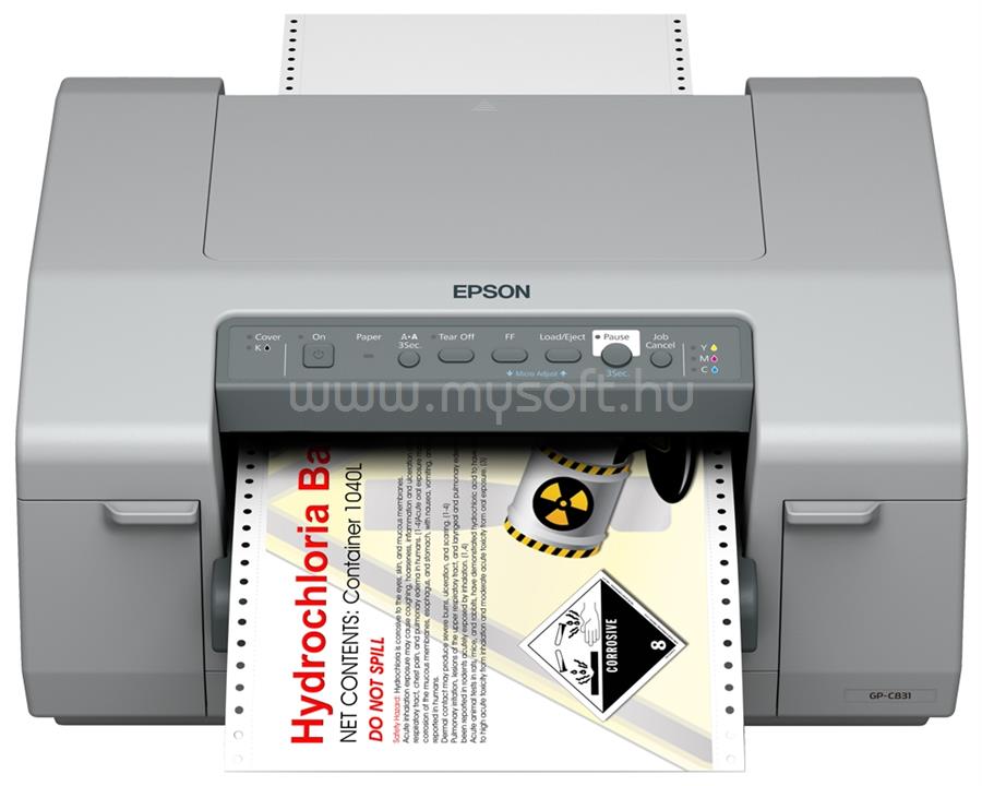 EPSON ColorWorks C831 színes tintasugaras címkenyomtató