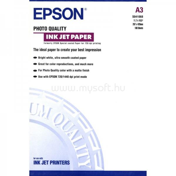 EPSON Fotópapír A3, 100 lap, 104g