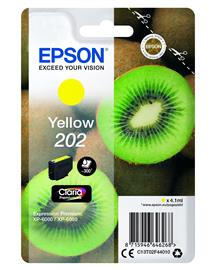 EPSON 202 Eredeti sárga Kiwi Claria Premium tintapatron (300 oldal) C13T02F44010 small