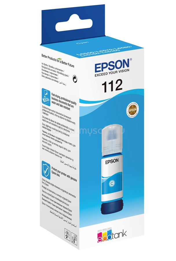 EPSON 112 Eredeti cián EcoTank tintatartály (70 ml)