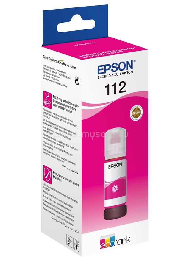 EPSON 112 Eredeti bíbor EcoTank tintatartály (70 ml)