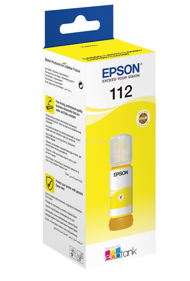 EPSON 112 Eredeti sárga EcoTank tintatartály (70 ml))