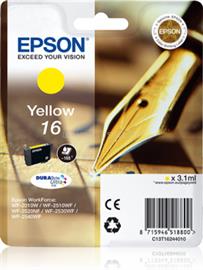 EPSON Singlepack Yellow 16 DURABrite Ultra Ink 165 oldal C13T16244010 small