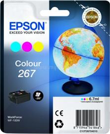 EPSON 267 Eredeti színes Földgömb standard kapacitású tintapatron (6,7 ml) C13T26704010 small