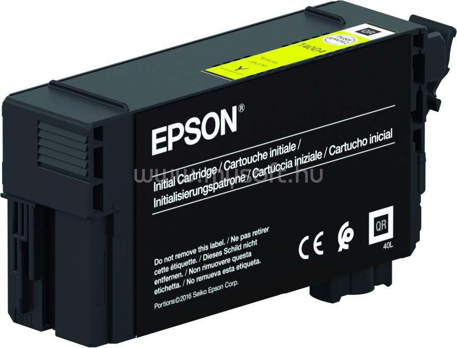 EPSON T40C4 Eredeti sárga UltraChrome tintapatron (26 ml)