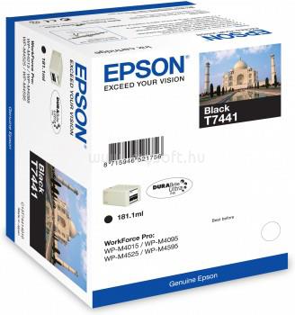 EPSON T7441 XXL Eredeti fekete Taj Mahal DURABrite Ultra extra nagy kapacitású tintapatron (10 000 oldal)