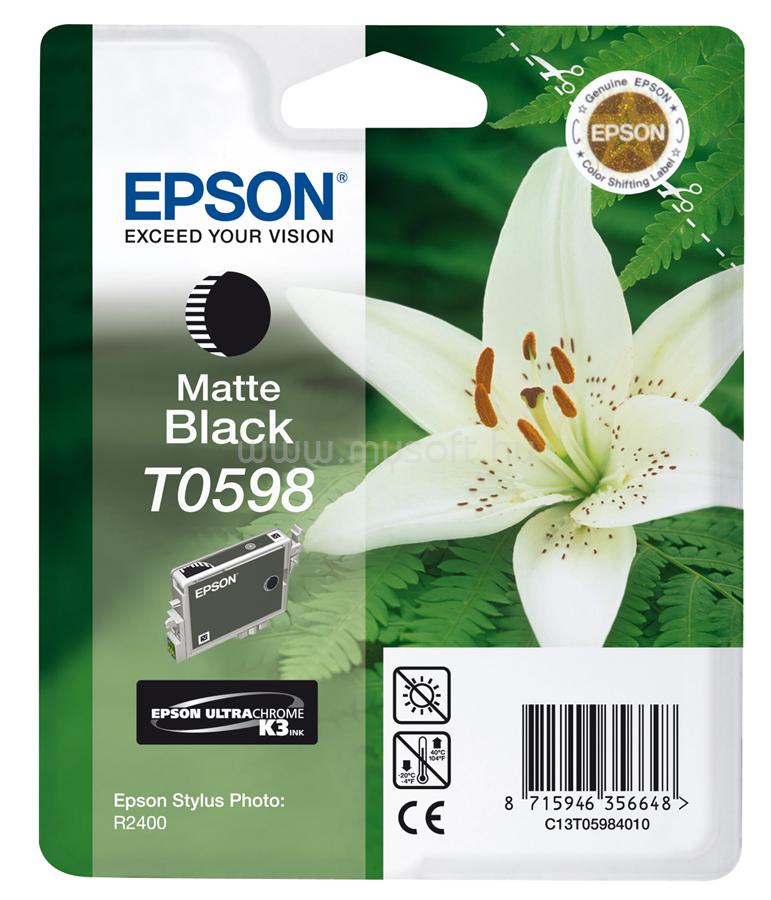 EPSON Ink Catridge T0598 Matte Black