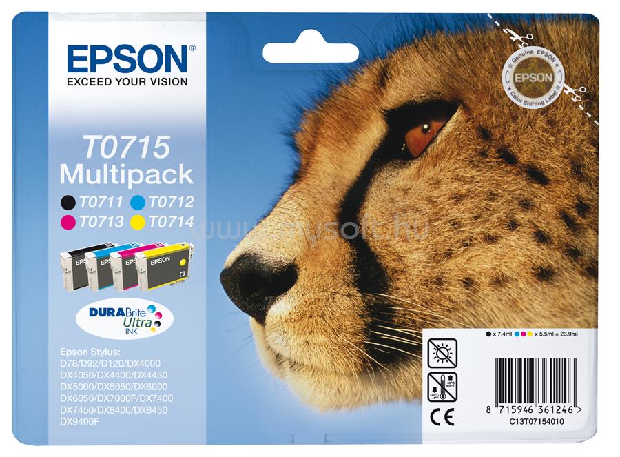 EPSON Ink Catridge T0715 CMYK Multipack