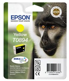 EPSON T0894 Eredeti sárga Majom DURABrite Ultra tintapatron tintapatron (3,5 ml) C13T08944010 small