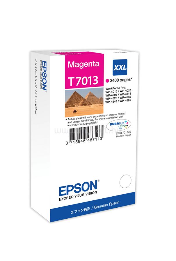 EPSON T7013 XXL Eredeti bíbor Piramisok DURABrite Ultra extra nagy kapacitású tintapatron (3400 oldal)