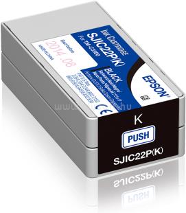 EPSON SJIC22P(K) Eredeti fekete DURABrite Ultra tintapatron (32,6 ml)