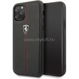 FERRARI GEN iPhone 11 Pro Max függőlegesen csíkozott fekete kemény bőrtok FEHDEHCN65BK small