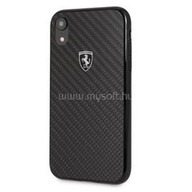 FERRARI Heritage Iphone XR valódi karbon kemény fekete tok FEHCAHCI61BK small