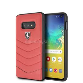 FERRARI Heritage Samsung S10 Lite tűzdelt bőr kemény piros tok FEHQUHCS10LRE small