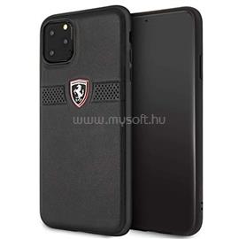 FERRARI Off Track iPhone 11 Pro Max fekete szemcsés bőrtok FEOBAHCN65BK small