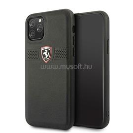 FERRARI Off Track iPhone 11 Pro fekete szemcsés bőrtok FEOBAHCN58BK small