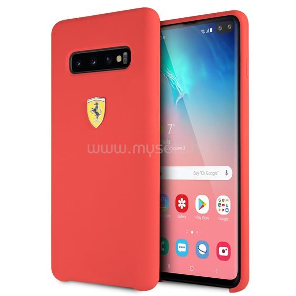 FERRARI Samsung S10 Plus SF szilikon piros tok