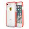 FERRARI iPhone 7 átlátszó fényes piros tok FEGLHCP7RE small