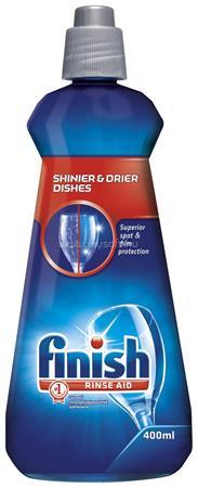 FINISH Gépi öblítőszer, 400 ml, FINISH, "Shine&Dry", regular