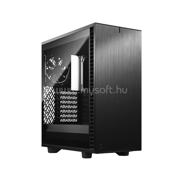 FRACTAL DESIGN Define 7 Compact Fekete  (Táp nélküli) ablakos ATX ház