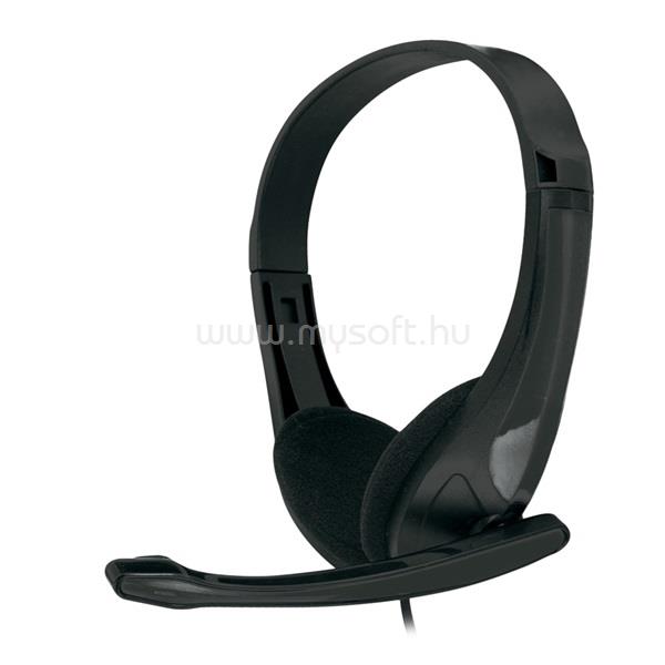 OMEGA FREESTYLE fejhallgató, Sztereó, headset, FH4088B, fekete