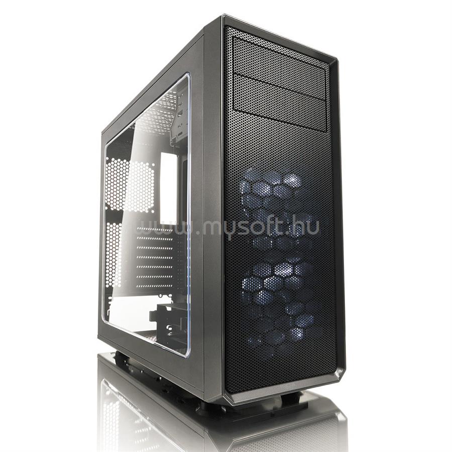 FRACTAL DESIGN Focus G Black (Táp nélküli) ablakos ATX ház