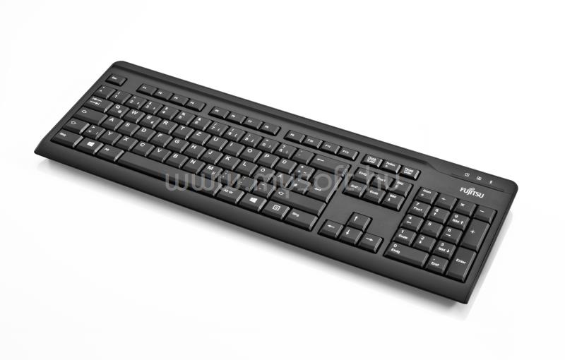 FUJITSU Billentyűzet KB410 USB, HU (fekete)