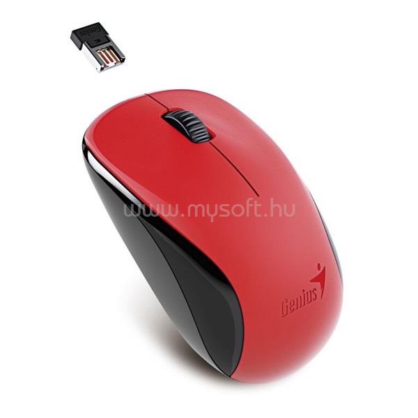 GENIUS NX-7000 vezeték nélküli egér (USB, 3 gomb, 1200 DPI, BlueEye, piros)