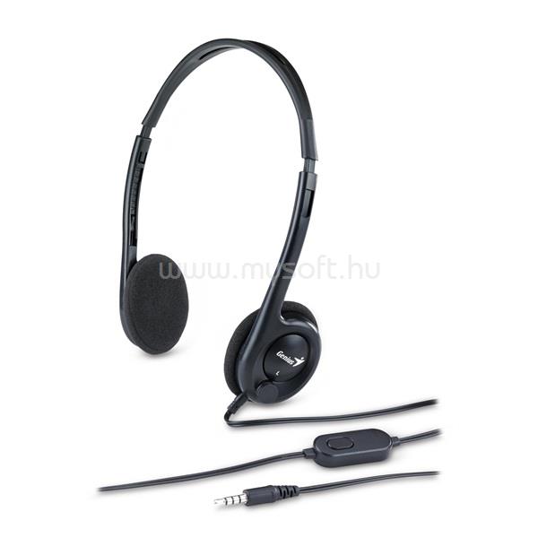 GENIUS HS-M200C single-jack fekete headset