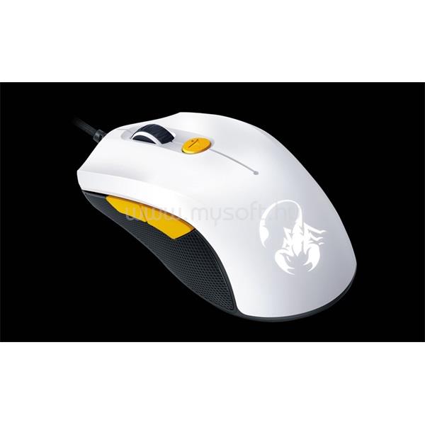 GENIUS Scorpion M6-600 Gamer Egér USB (fehér-narancs)