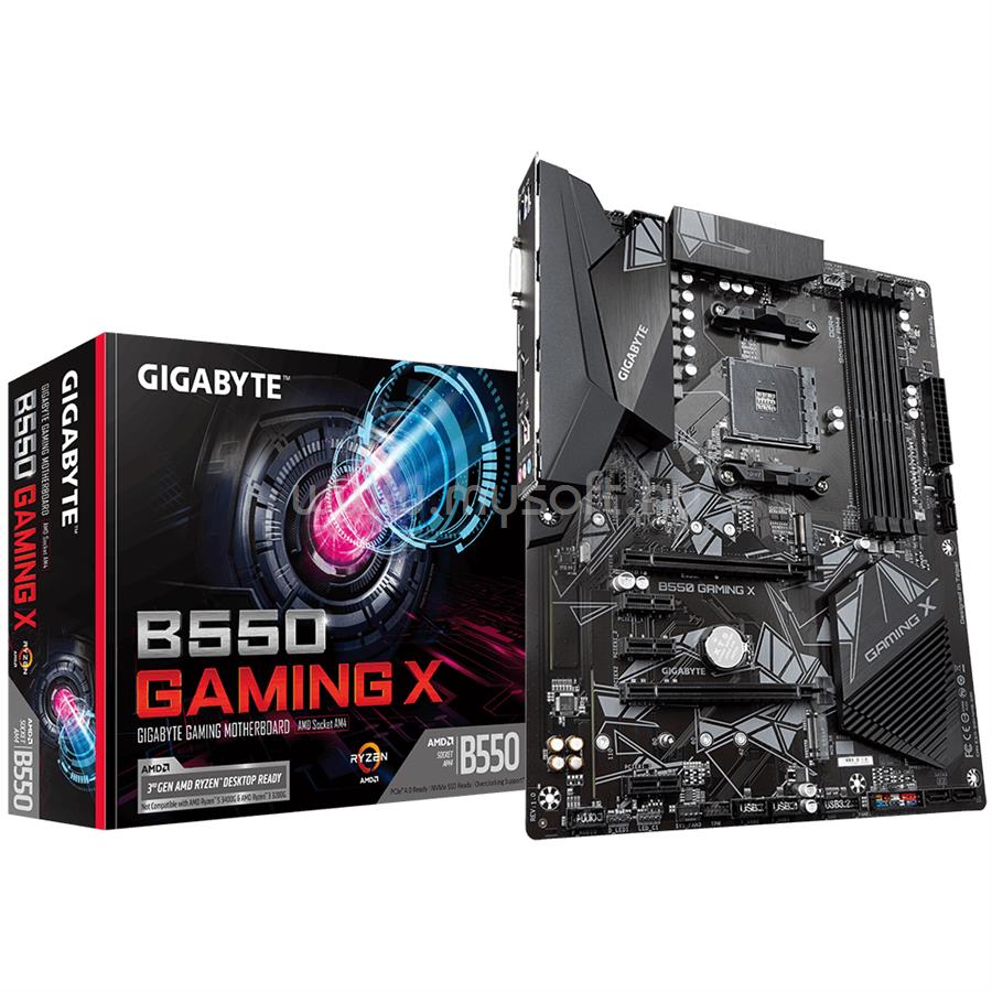 GIGABYTE alaplap B550 GAMING X (AM4, ATX)