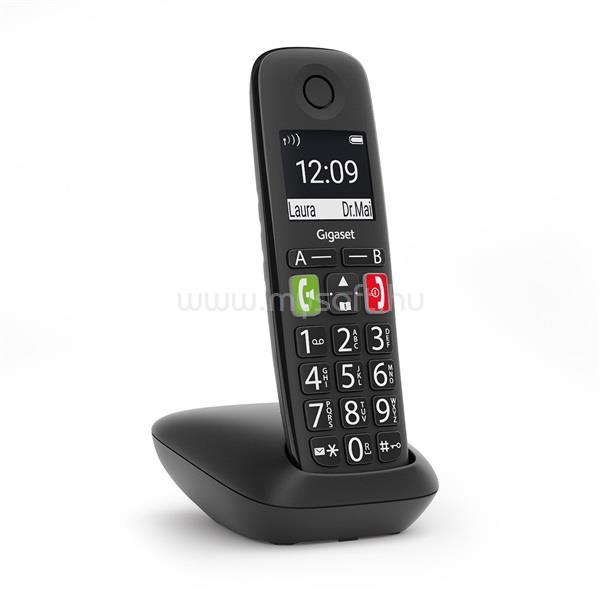 GIGASET E290 fekete dect telefon