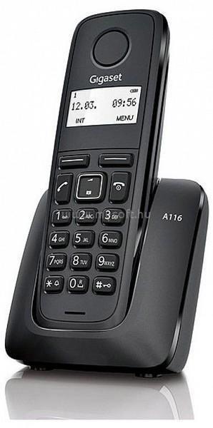 GIGASET A116 fekete dect telefon