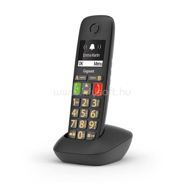 GIGASET COMFORT E290HX telefon készülék vezeték nélküli, DECT, FEKETE