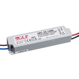 GLP GPCP-35-1400 33.6W 12~24V 1400mA IP67 LED tápegység GPCP-35-1400 small
