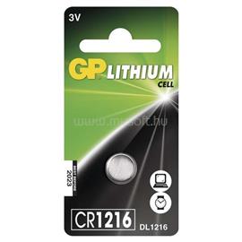GP BATTERIES CR1216 lítium gombelem 1db/bliszter B15651 small
