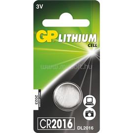 GP BATTERIES CR2016 lítium gombelem 1db/bliszter B15161 small