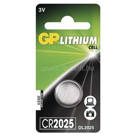 GP BATTERIES CR2025 lítium gombelem 1db/bliszter B15251 small