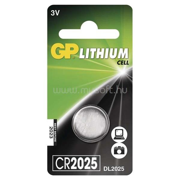 GP BATTERIES CR2025 lítium gombelem 1db/bliszter