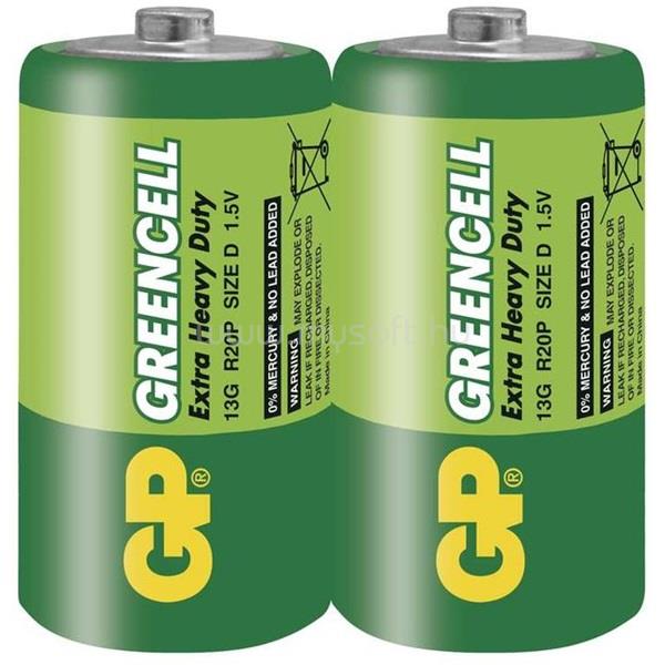 GP BATTERIES Greencell 13G B1240 2db/zsugor góliát (D) elem