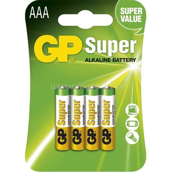 GP BATTERIES GP Super alkáli 24A 4db/blister mikro ceruza (AAA) elem