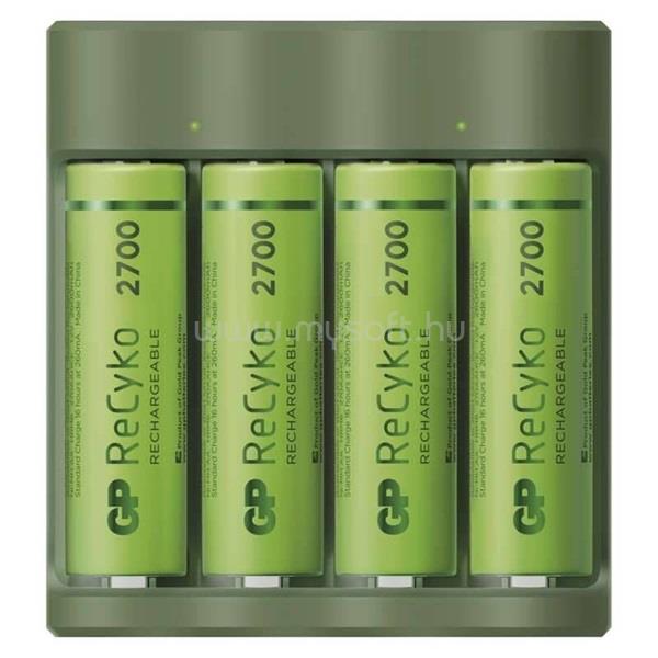 GP BATTERIES GP USB Everyday B421 Akkutöltő + 4×AA GP ReCyko 2700