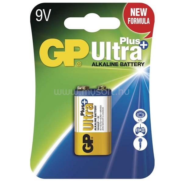 GP BATTERIES Ultra Plus 9V (6LF22) elem  1db/bliszter