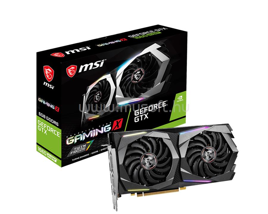 MSI Videokártya nVidia GTX 1660 SUPER GAMING X 6GB OC DDR5