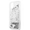 GUESS iPhone 11 Pro Max csillámos folyadékos szíves ezüst kemény tok GUHCN65GLHFLSI small