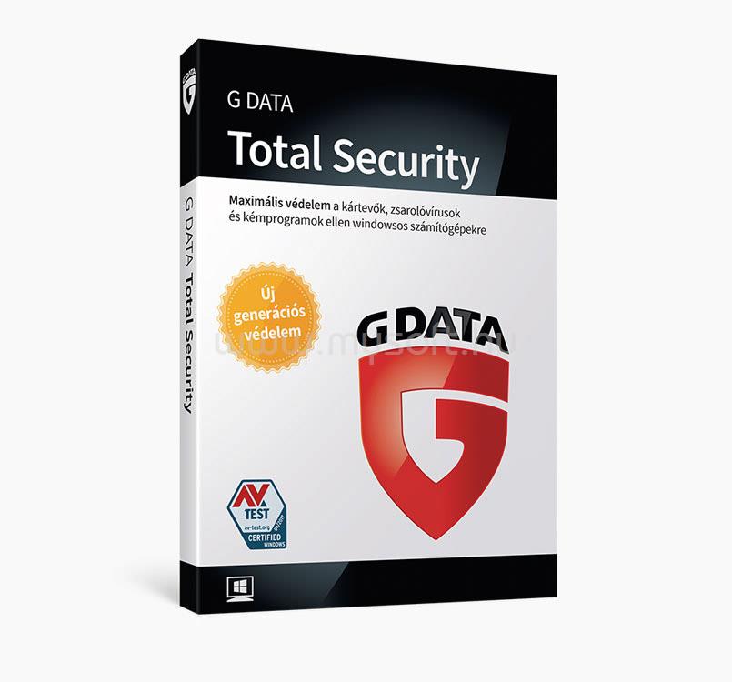 G DATA Total Security HUN  3 Felhasználó 1 év online vírusirtó szoftver