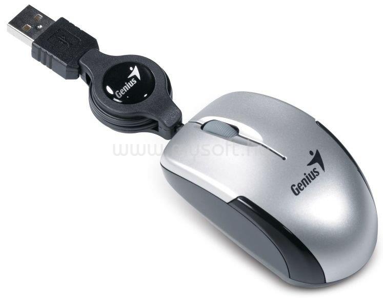 GENIUS MicroTraveler v2 USB ezüst notebook egér
