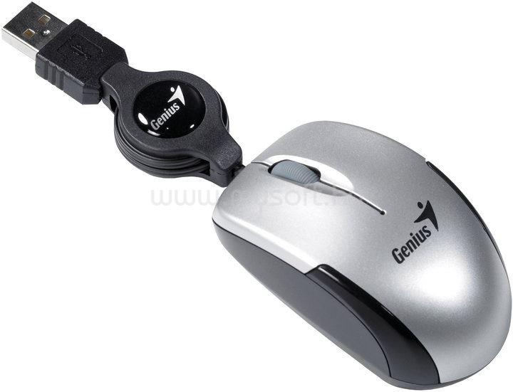 GENIUS egér Micro Traveler Ezüst USB V2