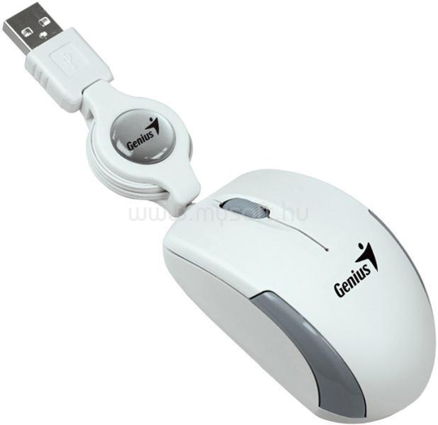 GENIUS MicroTraveler v2 USB notebook egér (fehér)