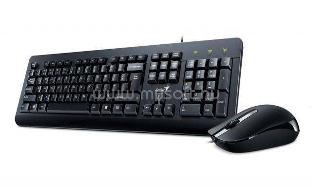 GENIUS KM-160 Billentyűzet/Egér USB, HU (fekete)